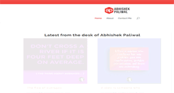 Desktop Screenshot of abhishekpaliwal.com